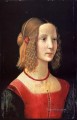 Portrait Of A Girl Renaissance Florence Domenico Ghirlandaio